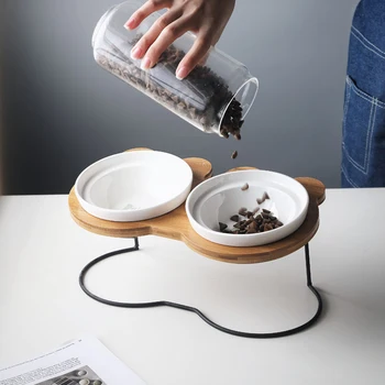 HOT SALE Pet Bowl Various Cartoon Patterns Stainless Steel Shelf Ceramic Bowl Feeding and Drinking Bowls for Dog and Cat
HOT SALE Pet Bowl Various Cartoon Patterns Stainless Steel Shelf Ceramic Bowl Feeding and Drinking Bowls for Dog and Cat