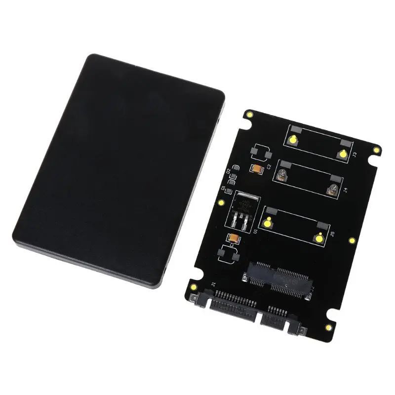 Mini Pcie mSATA SSD to 2.5 inch SATA3 Adapter Card with Case 7 mm Thickness black
Mini Pcie mSATA SSD to 2.5 inch SATA3 Adapter Card with Case 7 mm Thickness black
