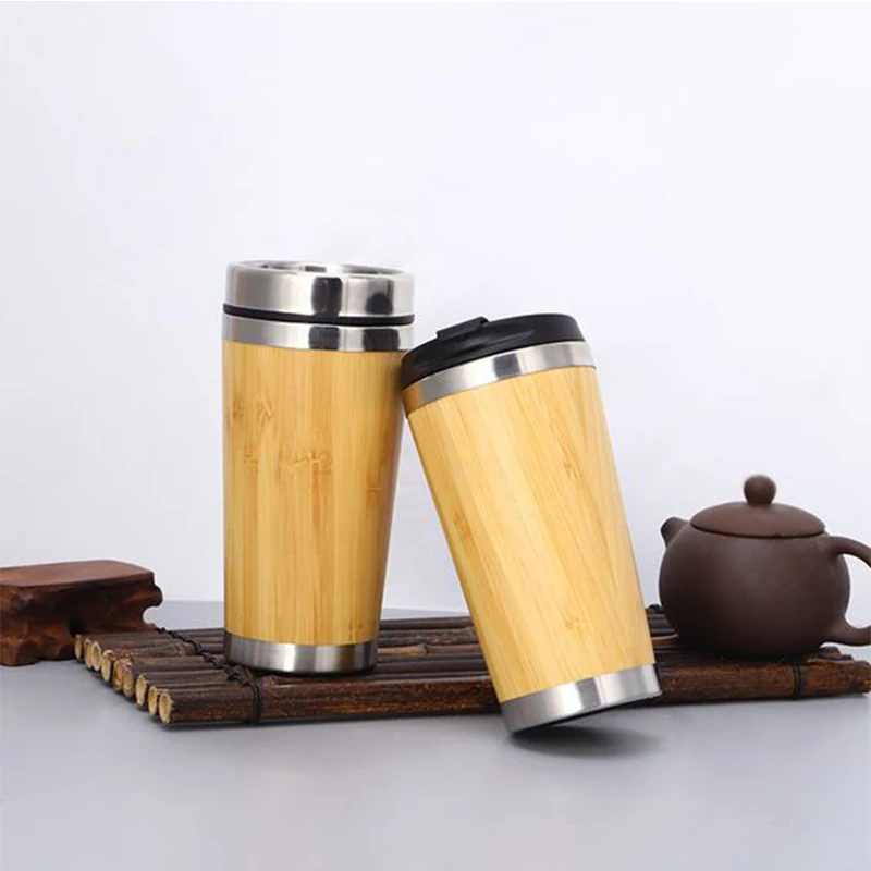 450ml Reusable Bamboo Travel Mug Thermos Insulated Stainless Steel Water Tumbler Eco-Friendly Mugs With Lids For Coffee or Tea
450ml Reusable Bamboo Travel Mug Thermos Insulated Stainless Steel Water Tumbler Eco-Friendly Mugs With Lids For Coffee or Tea