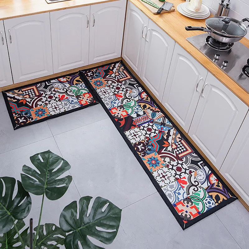 Ethnic Printed Kitchen Mat Set Dirty-proof Long Carpet Hallway Doormat Bedside Floor Mat Non-slip Water Absorption Bathroom Rugs
Ethnic Printed Kitchen Mat Set Dirty-proof Long Carpet Hallway Doormat Bedside Floor Mat Non-slip Water Absorption Bathroom Rugs