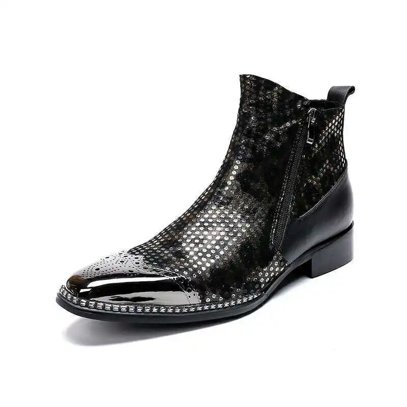 Winter Men's Men's Mid Martin Boots Men's Boots Sapatos Cow Leather Pointed Toe Ankle Genuine Leather Full Grain Leather
Winter Men's Men's Mid Martin Boots Men's Boots Sapatos Cow Leather Pointed Toe Ankle Genuine Leather Full Grain Leather