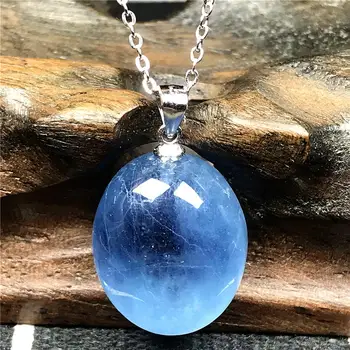 100% Natural Ocean Blue Aquamarine Pendant Necklace For Woman Man Crystal 18x15x9mm Beads Stone 925 Silver Chains Jewelry AAAAA
100% Natural Ocean Blue Aquamarine Pendant Necklace For Woman Man Crystal 18x15x9mm Beads Stone 925 Silver Chains Jewelry AAAAA