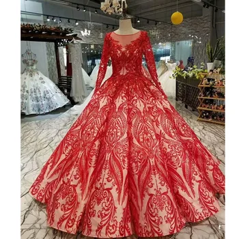 BGW 2248ht Red Muslim Puffy Vintage Evening Dress Long Sleeves O Neck Floor Length Bride Dress For Wedding Party Quick Shippong
BGW 2248ht Red Muslim Puffy Vintage Evening Dress Long Sleeves O Neck Floor Length Bride Dress For Wedding Party Quick Shippong