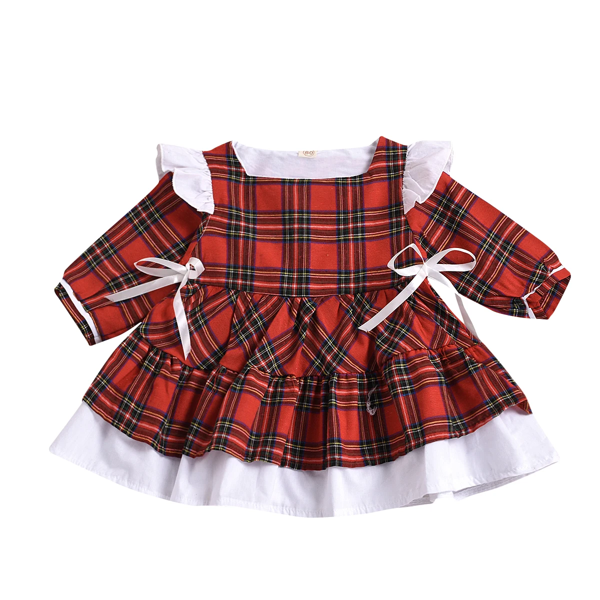 2020 New Winter Christmas 1-6Y Kids Baby Girls Red Plaid Double Bow Ruffled Long Sleeve Dress Toddler Children Xmas Outfits
2020 New Winter Christmas 1-6Y Kids Baby Girls Red Plaid Double Bow Ruffled Long Sleeve Dress Toddler Children Xmas Outfits