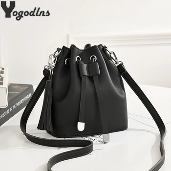 2020 Women's Mini Crossbody Bags PU Leather Drawstring Handbags Purse Bucket Bag Female Tassel Shoulder Messenger Bags Bolsos
2020 Women's Mini Crossbody Bags PU Leather Drawstring Handbags Purse Bucket Bag Female Tassel Shoulder Messenger Bags Bolsos