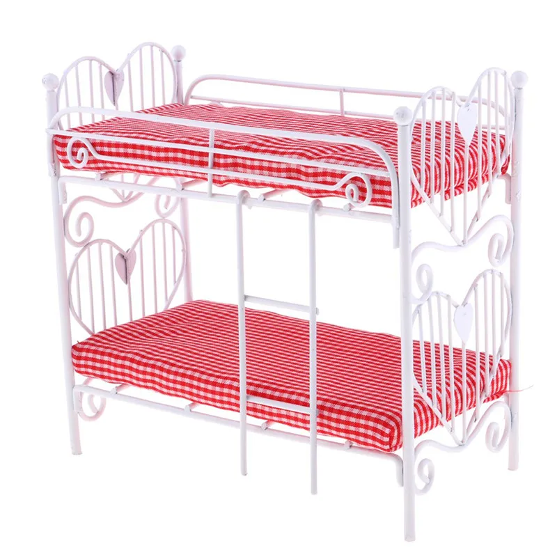 1:12 Lovely Mini Dolls House Toy Two-layer Bed Furniture Toys Dollhouse Accessories Pretend Play For Girl Gift High Quality
1:12 Lovely Mini Dolls House Toy Two-layer Bed Furniture Toys Dollhouse Accessories Pretend Play For Girl Gift High Quality