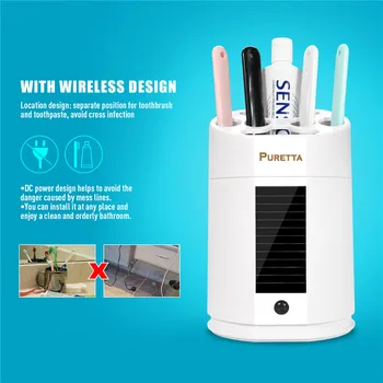 Intelligent Toothbrush Sanitizer Multi-function UV Disinfection Toothbrush Rack Rechargeable Solar Power Automatic Toothbrush Ho
Intelligent Toothbrush Sanitizer Multi-function UV Disinfection Toothbrush Rack Rechargeable Solar Power Automatic Toothbrush Ho
