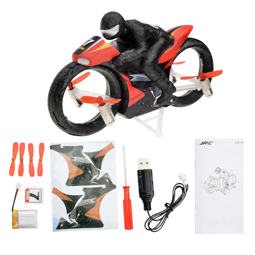 A151 RC Motorbike Four Axis Motorcycle Vehicle Air-Ground Amphibious Mini Unmanned Aerial Vehicle One Key Roll Light Toy
A151 RC Motorbike Four Axis Motorcycle Vehicle Air-Ground Amphibious Mini Unmanned Aerial Vehicle One Key Roll Light Toy