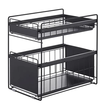 1Pc Kitchen Under Sink Rack Storage Rack Multi-layer Shelf Finishing Shelf Roller Drawer
1Pc Kitchen Under Sink Rack Storage Rack Multi-layer Shelf Finishing Shelf Roller Drawer