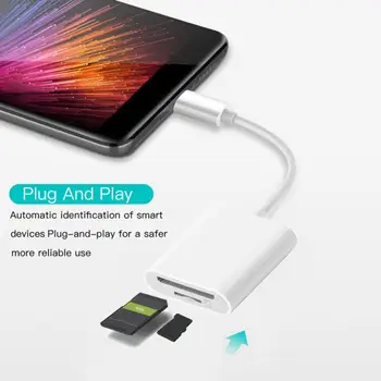 2 in 1 Type C USB-C to S D TF Card Reader Adapter Converter for Phone Computer Multifunction Card Reader Laptop Accessories
2 in 1 Type C USB-C to S D TF Card Reader Adapter Converter for Phone Computer Multifunction Card Reader Laptop Accessories