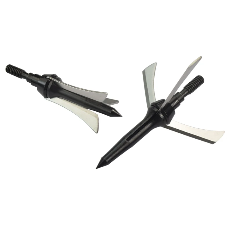 6Pcs 2" Cut Mechanical Bow And Crossbow Arrowhead 3 Blades Points 125 Grains Hunting Broadheads Archery Arrow Tip
6Pcs 2" Cut Mechanical Bow And Crossbow Arrowhead 3 Blades Points 125 Grains Hunting Broadheads Archery Arrow Tip