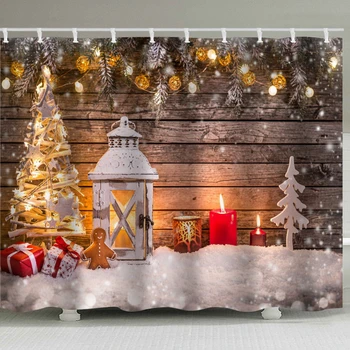 Merry Christmas Pattern Design Custom Shower Curtains Bathroom Warm Candlelight Wooden House Waterproof Mildew Polyester Or Mat
Merry Christmas Pattern Design Custom Shower Curtains Bathroom Warm Candlelight Wooden House Waterproof Mildew Polyester Or Mat