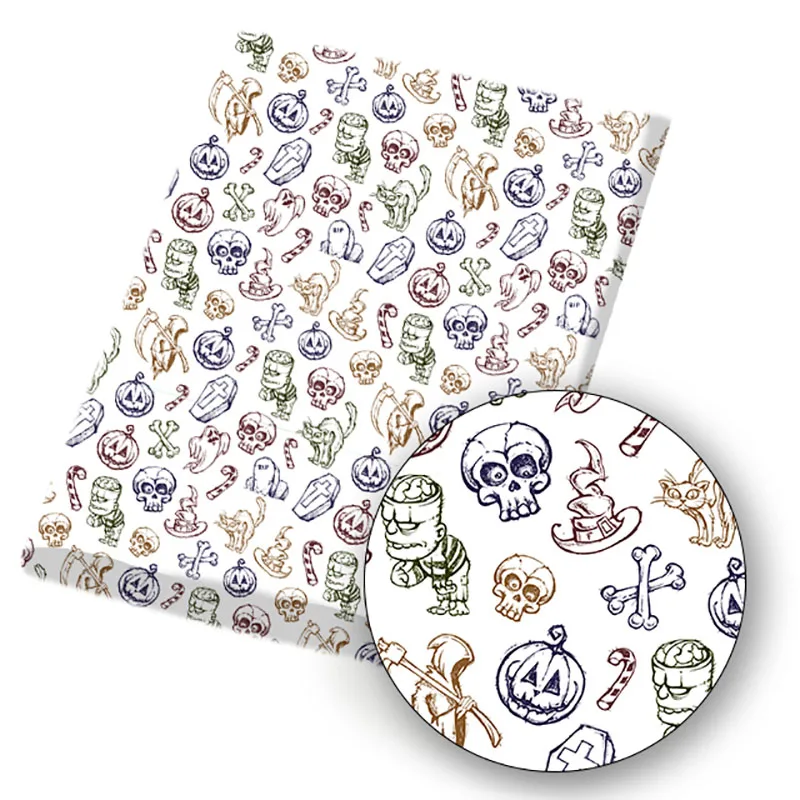 Polyester Cotton Fabric Zombie Skeleton Printed Cloth Sheet DIY Dress Supplies Home Textile Patches Handmade Bags 45*150cm 1pc
Polyester Cotton Fabric Zombie Skeleton Printed Cloth Sheet DIY Dress Supplies Home Textile Patches Handmade Bags 45*150cm 1pc