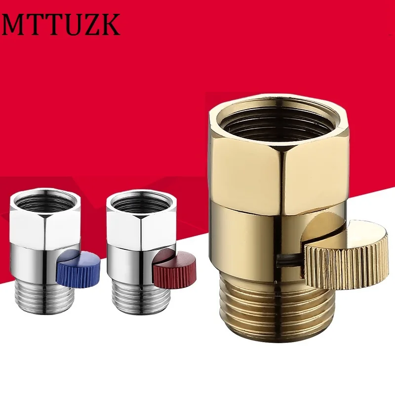 Bathroom Shower G1/2 Inch Brass Junction Water Flow Control Valve Straight-through Shut-off Angle Valve Hand shower quick switch
Bathroom Shower G1/2 Inch Brass Junction Water Flow Control Valve Straight-through Shut-off Angle Valve Hand shower quick switch