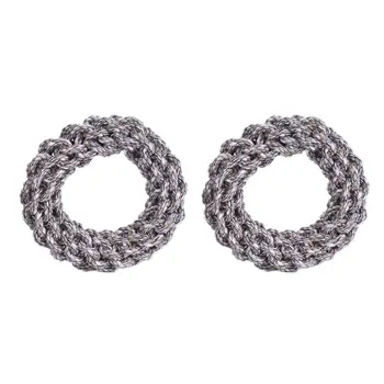Pet Large Rope Toy Ring - Best for Dog Puppy Training Tug of War Game pack of 2 
Pet Large Rope Toy Ring - Best for Dog Puppy Training Tug of War Game pack of 2