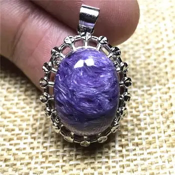 Necklace Pendant Natural Purple Charoite Crystal Jewelry For Woman Lady Man Love Gift 23x17mm Beads Silver Oval Gemstone AAAAA 
Necklace Pendant Natural Purple Charoite Crystal Jewelry For Woman Lady Man Love Gift 23x17mm Beads Silver Oval Gemstone AAAAA