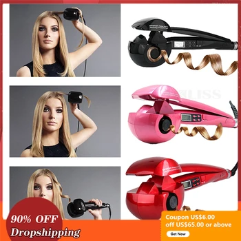 LCD Screen Automatic Hair Curler Electric Styling Tools Ceramic Wave Hair Curl Magic Curling Iron Heating Long Hair Style Tool 
LCD Screen Automatic Hair Curler Electric Styling Tools Ceramic Wave Hair Curl Magic Curling Iron Heating Long Hair Style Tool