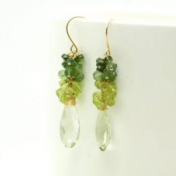 Gemstone Earrings Green Gems Earrings Green Amethyst and Peridot Dangle Statement Earrings
Gemstone Earrings Green Gems Earrings Green Amethyst and Peridot Dangle Statement Earrings