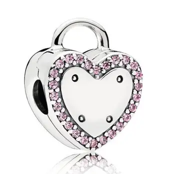 Original 925 Sterling Silver Bead Charm Logo Insignia Lock Your Promise Clip Lock Stopper Beads Fit Pandora Bracelet DIY Jewelry
Original 925 Sterling Silver Bead Charm Logo Insignia Lock Your Promise Clip Lock Stopper Beads Fit Pandora Bracelet DIY Jewelry
