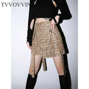 TVVOVVIN 2020 NEW Skitr Plaid Chain Layered Personality Button Patchwork Fahsion Tassel Streetwear Girl Female Mini A679
TVVOVVIN 2020 NEW Skitr Plaid Chain Layered Personality Button Patchwork Fahsion Tassel Streetwear Girl Female Mini A679