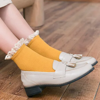 Women Socks Autumn New Fashion Lace Socks Cotton Solid Color Cute Women Fashion Lady Long Socks 1 Pair
Women Socks Autumn New Fashion Lace Socks Cotton Solid Color Cute Women Fashion Lady Long Socks 1 Pair