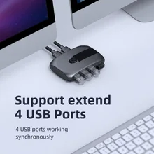 Mouse Printer U Disk 2 PCs Host Laptop Share 4 USB Unnlink Switch USB 3.0 2.0 Switcher with Extender for Keyboard
Mouse Printer U Disk 2 PCs Host Laptop Share 4 USB Unnlink Switch USB 3.0 2.0 Switcher with Extender for Keyboard