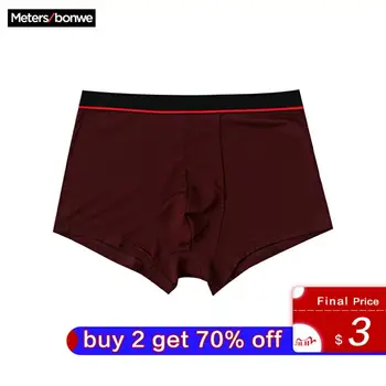 Metersbonwe Boxer Mens Underwear Men Modal Underpants Male Pure Panties Underwear Comfortable Boxer Homewear Solid Color Cuecas
Metersbonwe Boxer Mens Underwear Men Modal Underpants Male Pure Panties Underwear Comfortable Boxer Homewear Solid Color Cuecas