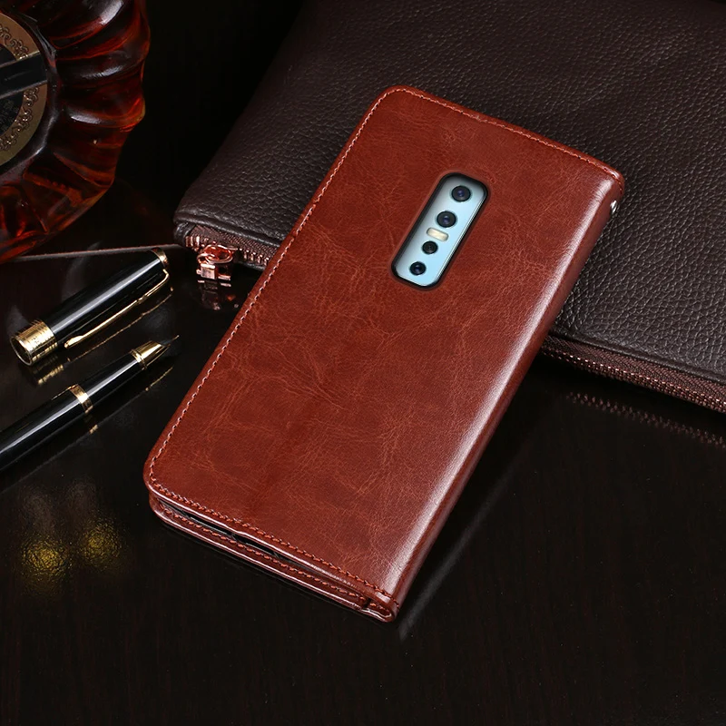 For Vivo V17 Pro Case Wallet Flip Business Leather Fundas Phone for Cover Capa with Card Slot Accessories | Мобильные телефоны и