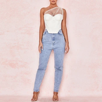 ADYCE 2020 New Summer Women Fashion One Shoulder Tops Sexy Sleeveless Lace White Club Celebrity Runway Party Bodycon Crop Tops
ADYCE 2020 New Summer Women Fashion One Shoulder Tops Sexy Sleeveless Lace White Club Celebrity Runway Party Bodycon Crop Tops