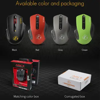 Bluetooth 10m Ergonomic Gaming Mouse LED Silent Wireless 1600DPI 4 Button Gaming Mice For PC iMac Macbook Laptop Dota Csgo
Bluetooth 10m Ergonomic Gaming Mouse LED Silent Wireless 1600DPI 4 Button Gaming Mice For PC iMac Macbook Laptop Dota Csgo