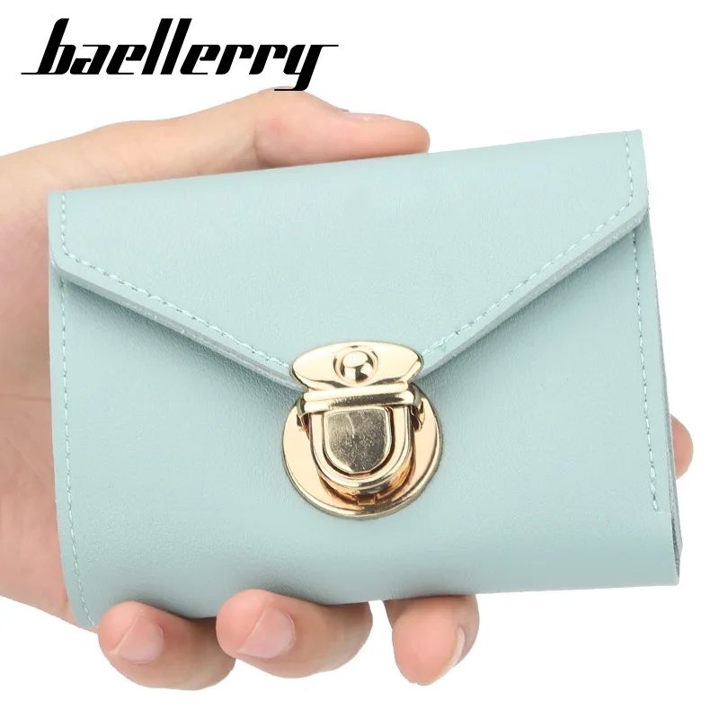 Baellerry Women's Short Wallet Japanese Korean Card Bit More Solid Color Buckle Simple Leather Wallet Multi-functional Small Wal
Baellerry Women's Short Wallet Japanese Korean Card Bit More Solid Color Buckle Simple Leather Wallet Multi-functional Small Wal
