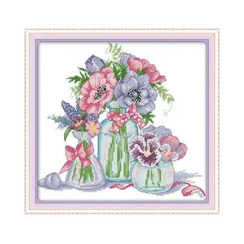 Flowers 6 Cross Stitch Flowers Patterns Counted Printed on Canvas 14CT 11CT DMC DIY Embroidery Thread Needlework Sets Home Decor
Flowers 6 Cross Stitch Flowers Patterns Counted Printed on Canvas 14CT 11CT DMC DIY Embroidery Thread Needlework Sets Home Decor
