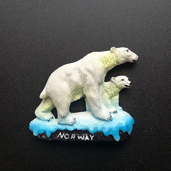Norway Polar Bear Tourist Souvenirs Handmade 3D Creative Stereo Resin Refrigerator Magnet Magnetic Stickers for Home Decor
Norway Polar Bear Tourist Souvenirs Handmade 3D Creative Stereo Resin Refrigerator Magnet Magnetic Stickers for Home Decor
