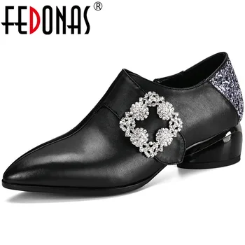 FEDONAS Single Rhinestone Glitters Women Shoes Genuine Leather High Heels Pumps 2020 New Arrival Wedding Dancing Shoes Woman
FEDONAS Single Rhinestone Glitters Women Shoes Genuine Leather High Heels Pumps 2020 New Arrival Wedding Dancing Shoes Woman