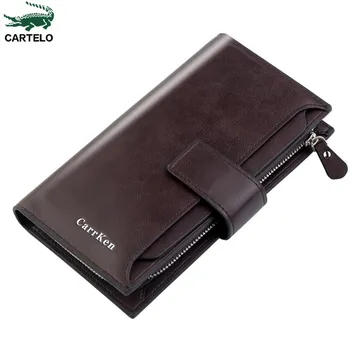 CARTELO New Men's long wallet men's dollar clip multifunctional suit bag European and American mobile phone bag with zipper
CARTELO New Men's long wallet men's dollar clip multifunctional suit bag European and American mobile phone bag with zipper