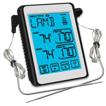 GTBL Digital Meat Thermometer,Grill Thermometer with Alarm Timer, Delicious Modes, Super Fast Accurate Read, Dual Probe & Large
GTBL Digital Meat Thermometer,Grill Thermometer with Alarm Timer, Delicious Modes, Super Fast Accurate Read, Dual Probe & Large