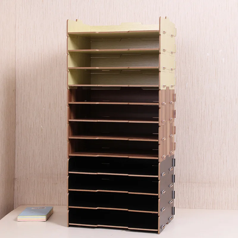 Lengthened Widened A4 Multilayer Wood File Rack-Superimposed Desktop Office Supplies Organizing Storage Frame Information
Lengthened Widened A4 Multilayer Wood File Rack-Superimposed Desktop Office Supplies Organizing Storage Frame Information