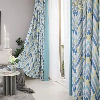 Modern Simple and Fresh Cotton and Linen Geometric Printing Shading Curtains for Living Room Bedroom Curtains Can Be Customized
Modern Simple and Fresh Cotton and Linen Geometric Printing Shading Curtains for Living Room Bedroom Curtains Can Be Customized