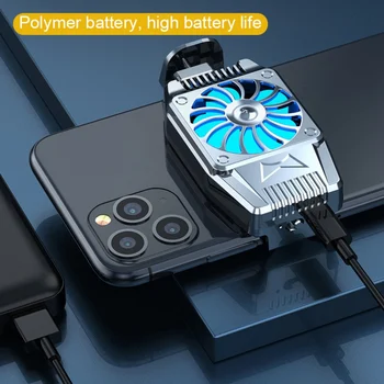 Anti-Noise H15 Mobile Phone Radiator Fan Cooler Anchor Same Live Cooling Artifact Silver Battery Smart Mobile Phone Cooler
Anti-Noise H15 Mobile Phone Radiator Fan Cooler Anchor Same Live Cooling Artifact Silver Battery Smart Mobile Phone Cooler