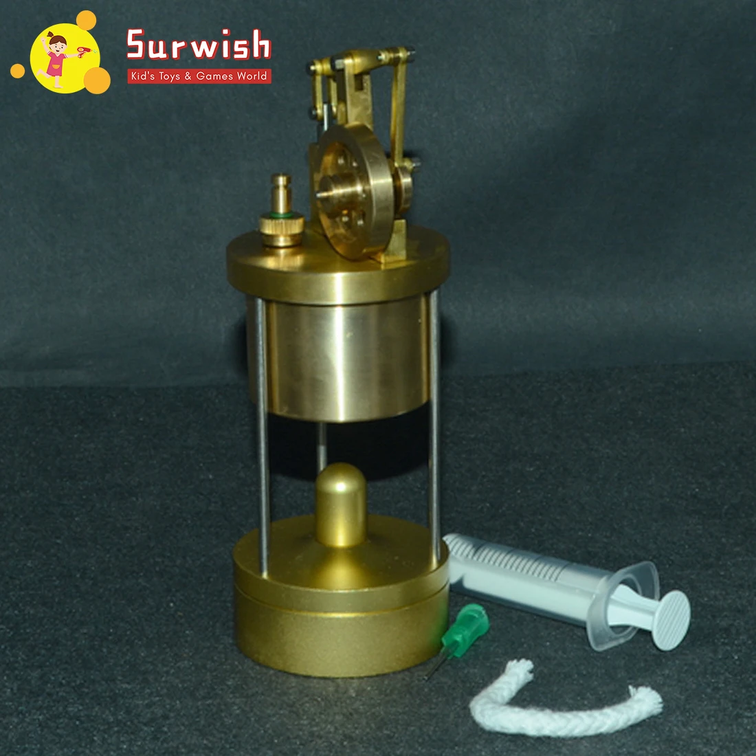 5 X 5.5 X 14CM Mini Pure Copper Verticle Type Steam Engine Model Creative Gift Set
5 X 5.5 X 14CM Mini Pure Copper Verticle Type Steam Engine Model Creative Gift Set