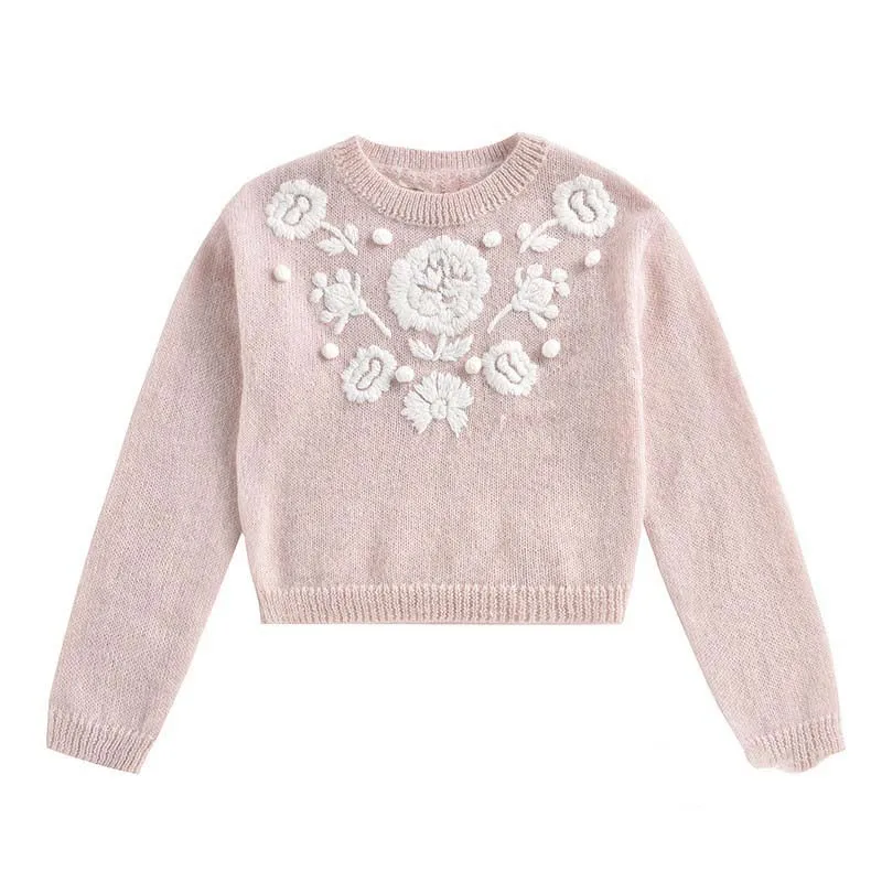Baby Girls Clothing Pullover Embroidery Sweater Flower Pattern Long Sleeve Crew Neck Knit Soft Top for Fall Winter Sweaters
Baby Girls Clothing Pullover Embroidery Sweater Flower Pattern Long Sleeve Crew Neck Knit Soft Top for Fall Winter Sweaters