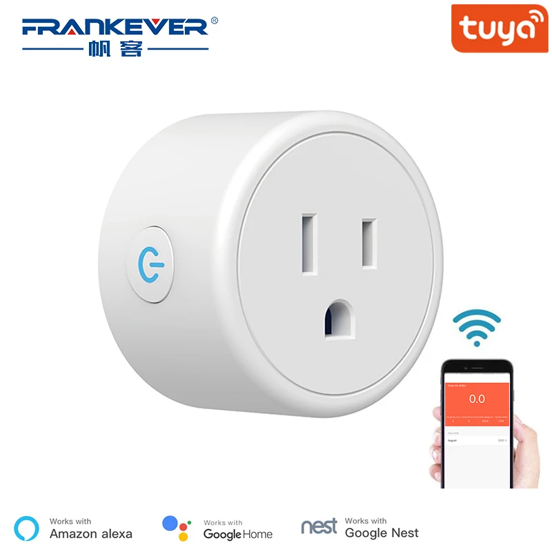FrankEver Mini US Wifi Plug with Surge Protector 110-240V Voice Control Smart Socket Work with Alexa Google Home Tuya APP
FrankEver Mini US Wifi Plug with Surge Protector 110-240V Voice Control Smart Socket Work with Alexa Google Home Tuya APP
