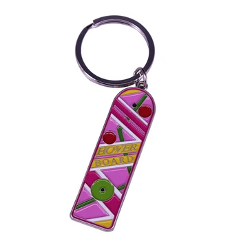 Back To The Future keyring Features the famous pink hoverboard Marty used to get away from Biff
Back To The Future keyring Features the famous pink hoverboard Marty used to get away from Biff