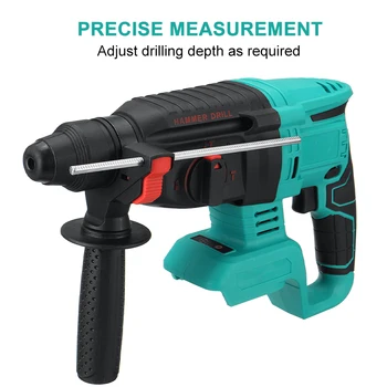 28mm Impact Drill 3 Functions Electric Rotary Hammer Screwdriver Power Tool Impact Power Electric Drill For Makita 18Vs Battery
28mm Impact Drill 3 Functions Electric Rotary Hammer Screwdriver Power Tool Impact Power Electric Drill For Makita 18Vs Battery