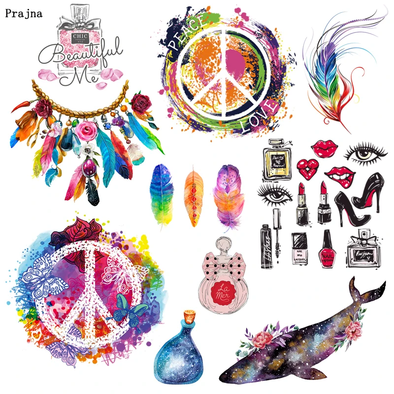 Prajna Colorful Feather Patches Iron On Transfers Vinyl Heat Transfer Iron Patch Summer Style Thermal Patches For Clothing DIY
Prajna Colorful Feather Patches Iron On Transfers Vinyl Heat Transfer Iron Patch Summer Style Thermal Patches For Clothing DIY