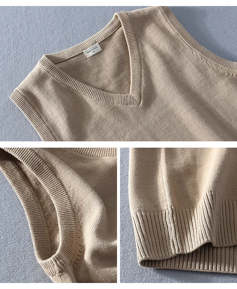 Men Winter Autumn Fashion Solid Color Korean Style V-Neck Sleeveless Vest Male High Quality Simple Casual Knitting Basic Sweater Men Winter Autumn Fashion Solid Color Korean Style V-Neck Sleeveless Vest Male High Quality Simple Casual Knitting Basic Sweater