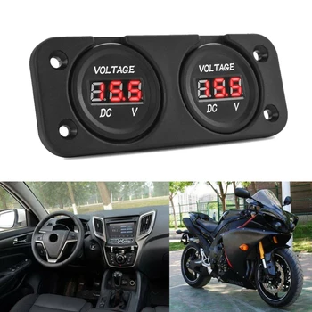 New Arrival High Quality Dual LED Digital VoltMeter Panel 12V/24V DC Car Boat Marine Battery Monitor RED
New Arrival High Quality Dual LED Digital VoltMeter Panel 12V/24V DC Car Boat Marine Battery Monitor RED