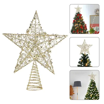 Exquisite Star Hanging Decor Pentagram Pendant Shiny Christmas Tree Ornament Xmas Tree Wrought Five-Pointed Star Tree Top Star
Exquisite Star Hanging Decor Pentagram Pendant Shiny Christmas Tree Ornament Xmas Tree Wrought Five-Pointed Star Tree Top Star