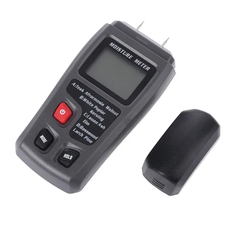 LCD Digital Display Wood Moisture Meter Range 0-99.9% Wood Humidity Tester Timber Damp Detector
LCD Digital Display Wood Moisture Meter Range 0-99.9% Wood Humidity Tester Timber Damp Detector