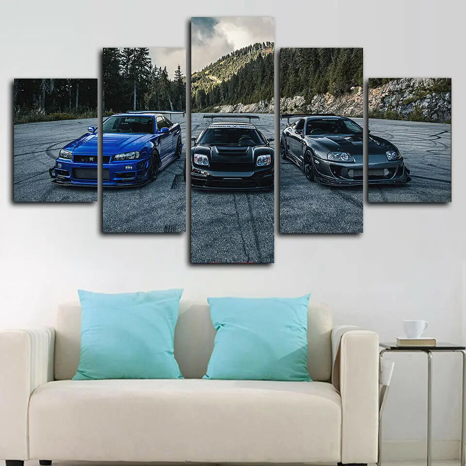 5 Panel NSX VS Skyline r34 VS Supra Poster Decorative Canvas Wall Art Pictures Decoration Living Room Home Decor
5 Panel NSX VS Skyline r34 VS Supra Poster Decorative Canvas Wall Art Pictures Decoration Living Room Home Decor